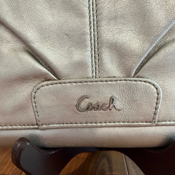 Soft Leather Coach Wristlet - Picture 4 of 13